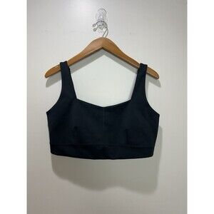 Girlfriend Collective Black Sports Bra Adjustable Straps Size XXL